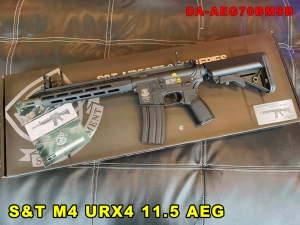 【翔準AOG】S&T KAC M4 URX4 11.5 AEG(黑)電動槍 DA-AEG70BMSB 可昇級 電動長槍 生存遊戲 M-LOK護木