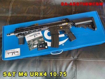 【翔準AOG】S&T M4 URX4 10.75 黑 電動槍 授權刻字 AEG DA-AEG70BMCBM 生存遊戲 可昇級 附握把