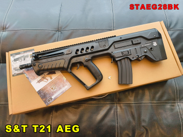 【翔準AOG】S&T T21 SAR 電動槍 黑 SportsLine AEG BK STAEG28BK 運動版