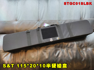 【翔準AOG】S&T 115*20*10半硬槍盒 Slim-L 硬殼槍袋 STGC01SLBK YKK拉鍊 槍箱 肩帶攜帶固定帶海綿墊
