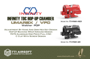 【翔準AOG】TTI PDP CNC Hop-up座 for VFC(黑/紅) TTI-P0061 for UMAREX/VFC瓦斯手槍