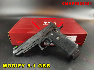 【翔準AOG】MODIFY 5.1 GBB 瓦斯手槍 塑膠滑套+銀色外管 CMHP6530351 HI-CAPA 瓦斯短槍