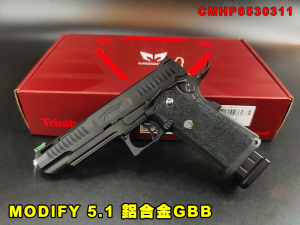 【翔準AOG】MODIFY 5.1 GBB 瓦斯手槍 金屬滑套+銀色外管 CMHP6530311 HI-CAPA 瓦斯短槍 雙系統