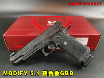 【翔準AOG】MODIFY 5.1 GBB 瓦斯手槍 金屬滑套+紅銅外管 CMHP6530321 HI-CAPA 瓦斯短槍 雙系統