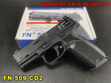 【翔準AOG】FN 509 黑 CO2手槍 D-05-20801D 真槍廠授權刻字KWC代工金屬滑套可動手槍Cybergun