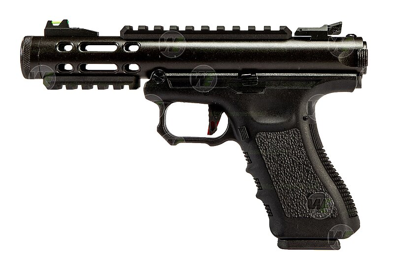 【翔準軍品AOG】WE GALAXY克拉克連發(黑) 瓦斯手槍 生存遊戲 金屬上槍身  AAP01 GLOCK