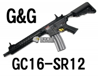 【翔準軍品AOG】【G&G】GC16 SR12 電動槍 怪怪 魚骨 準心 護木 拉柄 鏡軌 彈匣 槍托 CGG-M4