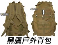  【翔準軍品AOG】來福 後背包 黑鷹 雙肩包 登山包 旅行包 運動 戶外 露營 軍規 反光 特戰背包 P0409GH