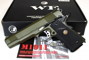 【翔準軍品AOG】WE 1911 MEU 軍綠 全金屬 瓦斯槍 手槍  單匣 D-02-21-2A