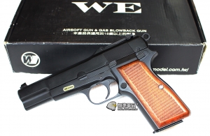 【翔準軍品AOG】WE 白朗寧 黑色 經典槍款 特價中 AK罩門 Browning Hi-Power 有後座力 D-02-18