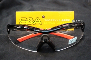 【翔準軍品AOG】S&A 透明鏡面 防散彈槍-防霧眼鏡 生存遊戲 新款  保護眼睛 護目鏡 E03004-3FA