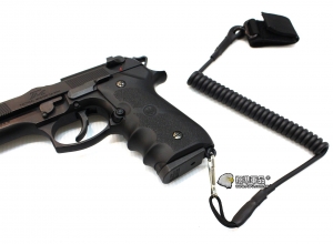 【翔準軍品AOG】黑色 手槍專用繩 防掉槍繩 手槍 瓦斯槍 周邊配件 M9 1911 