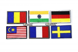 【翔準軍品AOG】國旗 羅馬尼亞 印度 德國 馬來西亞 法國 瑞典 臂章 徽章 勳章 生存遊戲