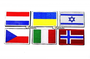 【翔準軍品AOG】國旗 荷蘭 烏克蘭 以色列 捷克 義大利 挪威 臂章 徽章 勳章 生存遊戲