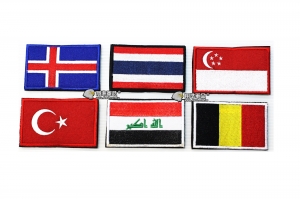 【翔準軍品AOG】國旗 冰島 泰國 新加坡 土耳其 伊拉克 比利時 臂章 徽章 勳章 生存遊戲