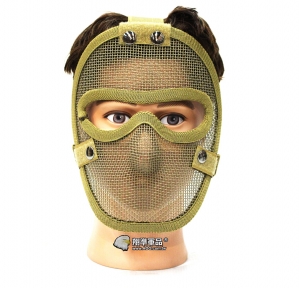 【翔準軍品 AOG】沙色 無尾熊 全臉露眼面罩 面罩 護具 安全裝備 透氣 夏日  X2-11-3