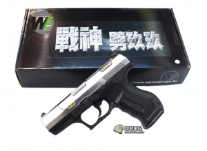 【翔準軍品AOG】WE P99 手槍 銀色 瓦斯槍 GBB 戰神 有後座力 無彈後定 D-02-05EF