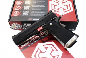 【翔準軍品AOG】WE 黑色 AW HI-CAPA HX1002 全金屬 瓦斯槍 手槍 滑套分離款 D-02-05DH