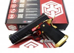 【翔準軍品AOG】WE 黑金紅 AW HI-CAPA HX2002 (變色龍) 瓦斯槍 手槍 黑武士 D-02-05DJ