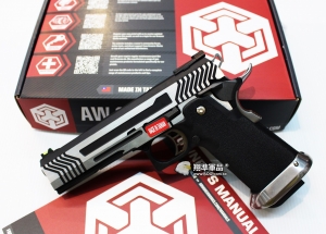 【翔準軍品AOG】WE 銀色 AW HI-CAPA HX1101 全金屬 瓦斯槍 手槍 競技版 D-02-05DE