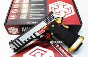 【翔準軍品AOG】WE 黑銀金 AW HI-CAPA HX2001(變色龍) 瓦斯槍 手槍 競技版 D-02-05DI