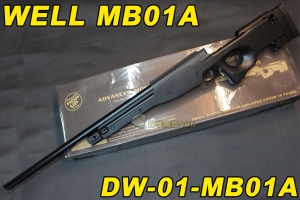 【翔準軍品AOG】 WELL MB01 A 黑色 狙擊槍 手拉 空氣槍 BB 彈玩具 槍 DW-01-MB01A