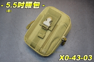 【翔準軍品AOG】5.5吋腰包(尼) 工具包 多功能 口袋 手機 尼龍 戶外 模組 運動腰包 休閒 戰術腰包 X0-43-03