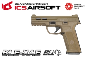 【翔準AOG】ICS促銷BLE-XAE(沙) 雙邊手槍 瓦斯 後座力 手槍 夜光準星罩門 生存遊戲 BLE-006-ST