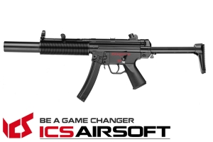 【翔準AOG】ICS促銷CES SD6(黑)伸縮托 MP5 衝鋒槍 電動槍 全金屬 生存遊戲 ICS-02