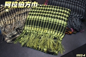 【翔準軍品AOG】一般阿拉伯方巾(黃) 戰術圍巾 防風保暖頭巾男女大圍脖 I002-4
