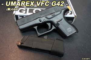 【翔準軍品AOG】UMAREX VFC GLOCK G42(黑)GBB 手槍 瓦斯 小槍 生存遊戲 D-08-09F2