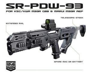 【翔準軍品AOG】SRU M93R PDW