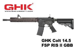  【翔準軍品AOG】GHK Colt M4 14.5  FSP RIS II GBB(Colt授權)10.5吋)  瓦斯後座力長槍 步槍