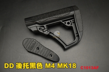 【翔準AOG】DD風格 戰術槍托 M4 MK18 RIS GBB AEG 瓦斯槍 電槍 後托 黑 1013AF