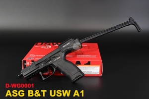 翔準軍品AOG】ASG Bu0026T USW A1 瓦斯手槍摺疊槍托戰術魚骨生存遊戲D 