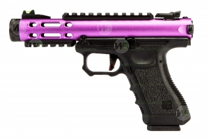 【翔準軍品AOG】WE GALAXY克拉克連發(紫) 瓦斯手槍 生存遊戲 金屬上槍身 AAP01 GLOCK