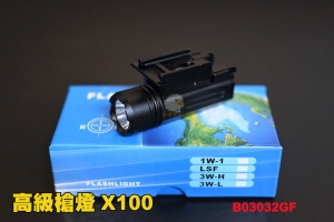 【翔準軍品AOG】高級槍燈 X100 戰術槍燈 戰術軌道 手槍槍燈 生存遊戲 B03032GF