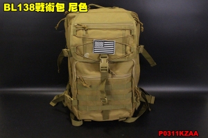  【翔準軍品AOG】BL138戰術包 尼色 旅遊 登山包 露營包 休閒 包包 P0311KZAA