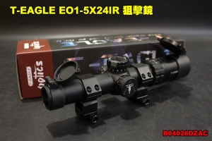 【翔準軍品AOG】T-EAGLE EO1-5X24IR黑 寬軌 金屬倍鏡 高清晰抗震 狙擊鏡 瞄準器 B04026DZAC