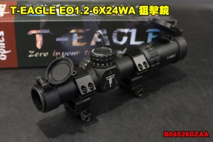  【翔準軍品AOG】T-EAGLE EO1.2-6X24WA黑 寬軌 金屬倍鏡 高清晰抗震 狙擊鏡 瞄準器 B04026DZAA