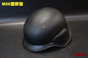  【翔準軍品AOG】 M88塑膠盔-黑 頭盔 戰鬥盔 野戰 生存遊戲 E0114-4