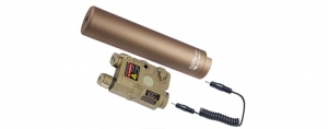  【翔準軍品AOG】 G&G 怪怪  四合一發光器含雷指器-沙 金屬 玩具槍零件 台製 G-01-047-1