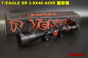 【翔準軍品AOG】T-EAGLE SR 3-9X40 AOIR 狙擊鏡 步槍 倍鏡 突鷹 側調焦 快調 歸零 防震 B04026DE