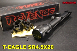 【翔準軍品AOG】 T-EAGLE SR 4.5X20 突鷹高抗狙擊鏡 無光 狙擊槍 瓦斯槍 電動槍 BB槍 空氣槍B04026DGD