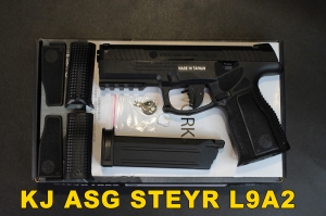 【翔準軍品AOG】【KJ】 ASG STEYR L9A2 滑套可替換 瓦斯槍 CO2 手槍 生存遊戲 D-05-2081