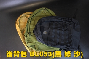 【翔準軍品AOG】後背包 BL053 黑色 綠色 沙色 露營包 雙肩包 休閒 包包 P0311B
