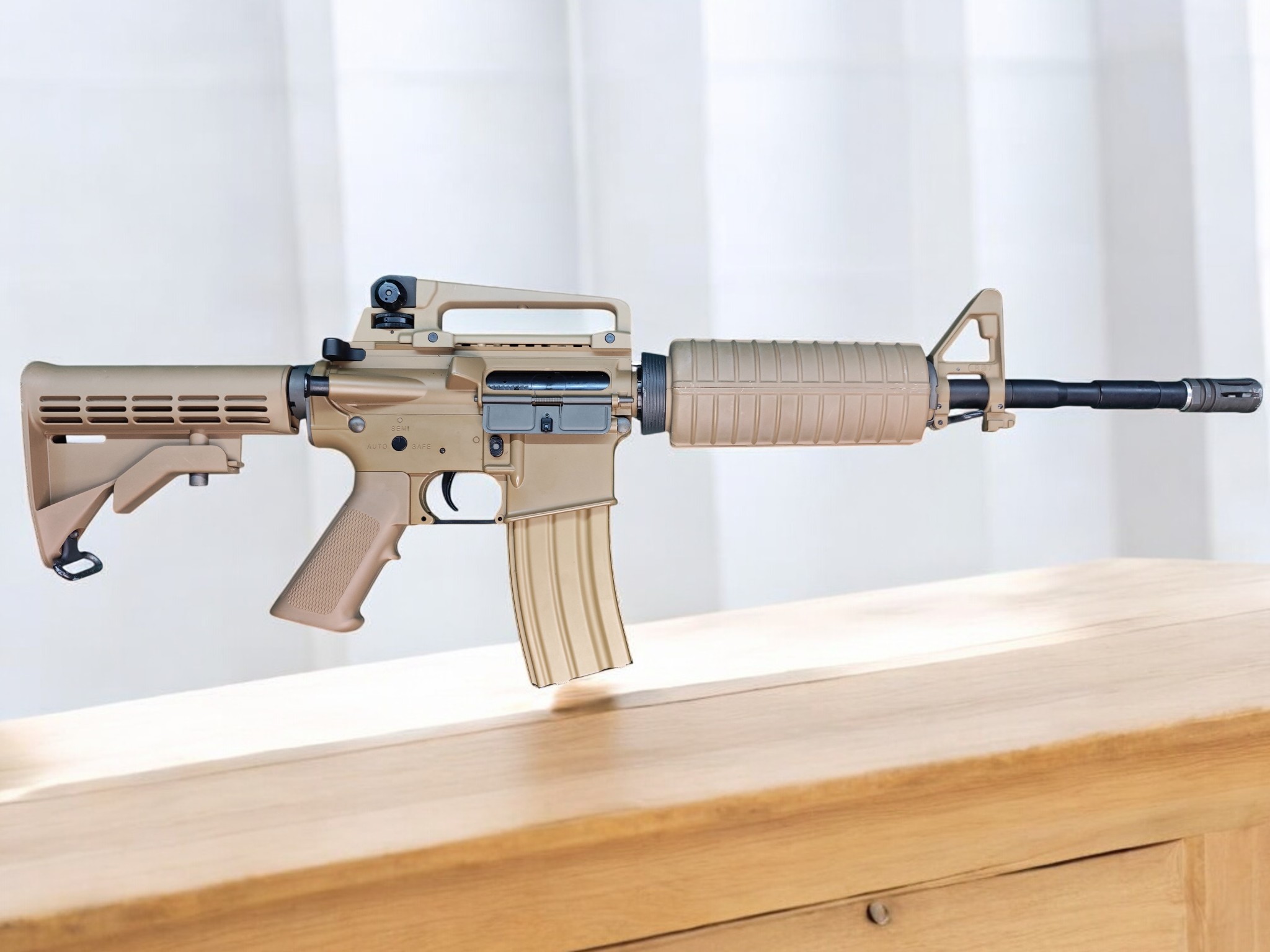 【翔準AOG】《二手槍》(僅存一隻) WE M4A1 沙 AEG 電動槍 殺肉槍 一槍 超值 超划算 收藏 愛槍 拆零件 DIY A0004 【翔準AOG】《二手槍》(僅存一隻) WE M4A1 沙 AEG 電動槍 殺肉槍 一槍 超值 超划算 收藏 愛槍 拆零件 DIY A0004