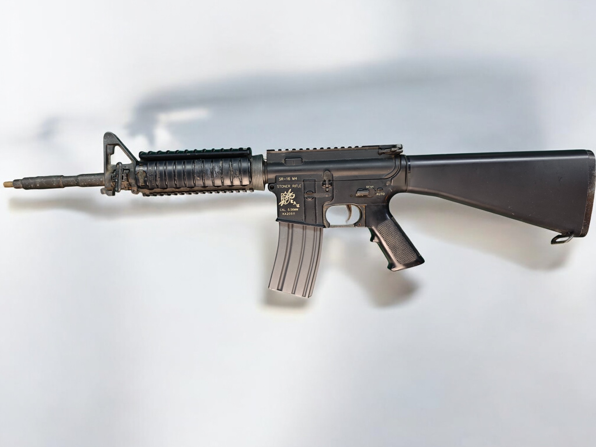  【翔準AOG】《二手槍》(僅存一隻) Marui SR16 電動槍 殺肉槍 一槍 超值 超划算 收藏 愛槍 拆零件 DIY 固定托AEG  A0005