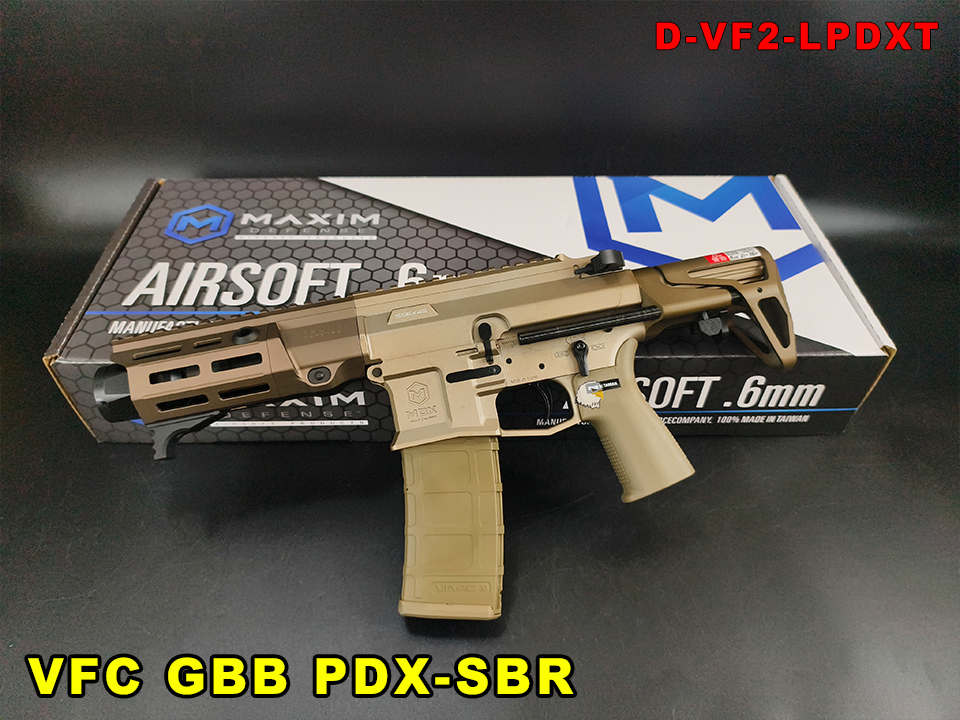 【翔準AOG】VFC 瓦斯槍 PDX-SBR 沙 VF2 MAXIM Defense GBB氣動槍 伸縮托 衝鋒
