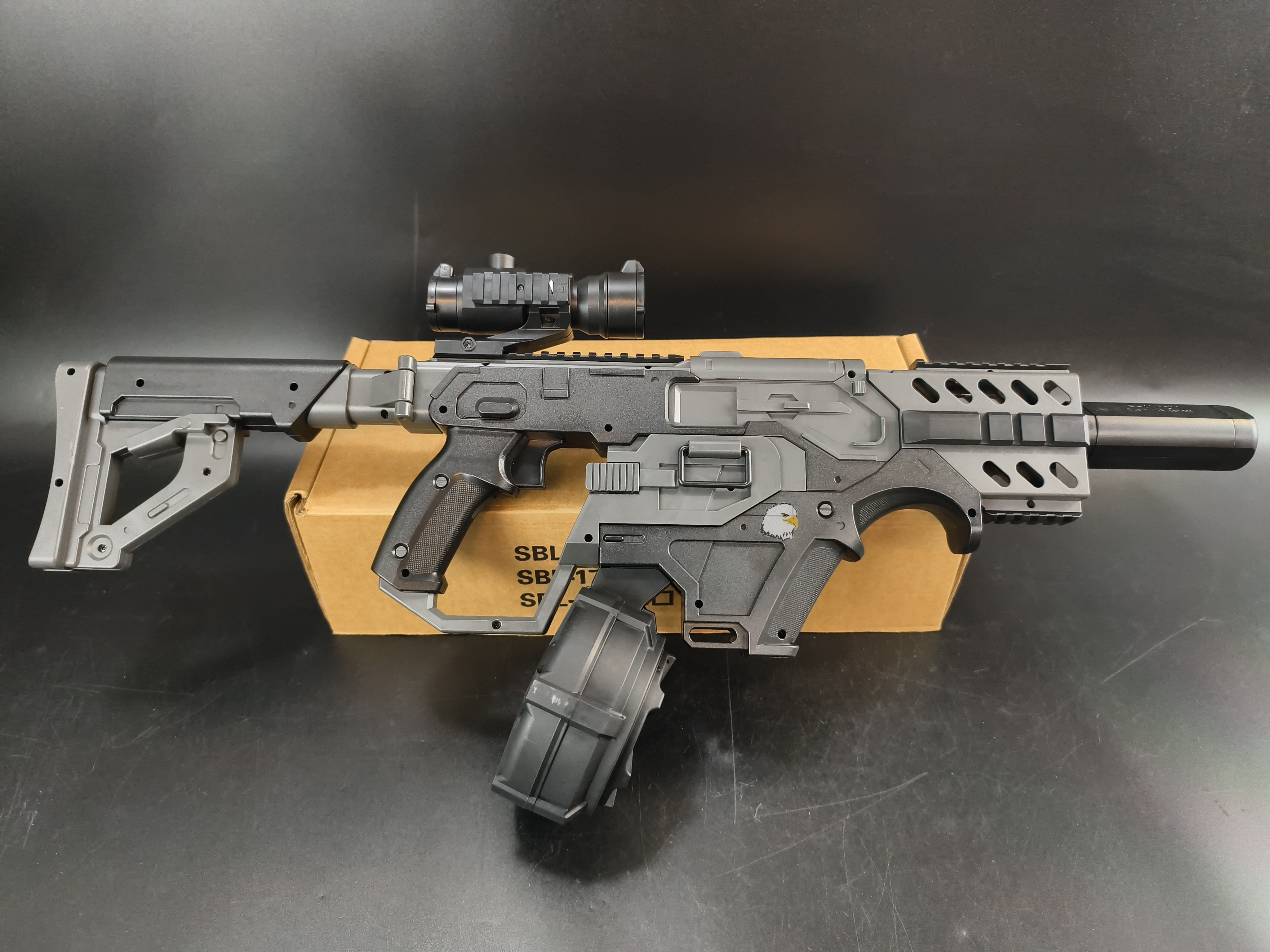 【翔準AOG】SBL-17A短劍 戰術未來款電動水彈槍(彈鼓版)G50DPDA短版戰術電動款 電動槍7-8mm連發款 【翔準AOG】SBL-17A短劍 戰術未來款電動水彈槍(彈鼓版)G50DPDA短版戰術電動款 電動槍7-8mm連發款